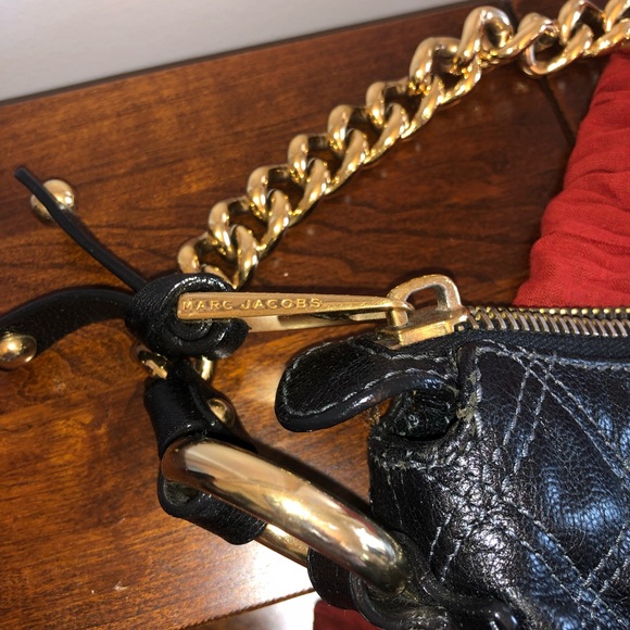 Marc Jacobs leather handbag with gold hardware - Picture 2 of 8